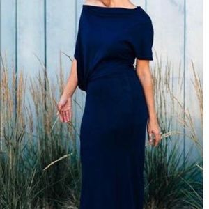 Asymmetrical Petite Dress - Blue